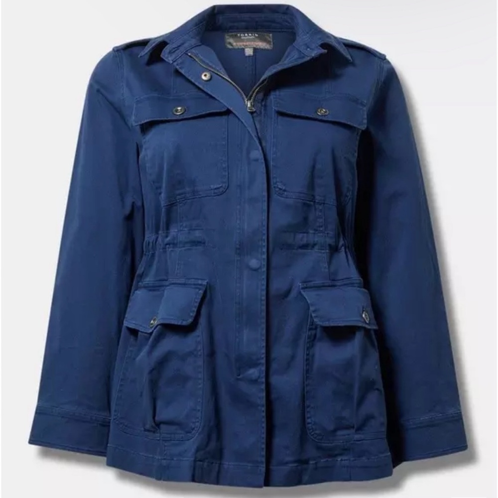 Torrid Twill Stretch Blue Jacket